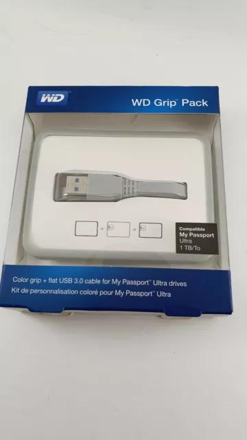 Genuine WD Grip Pack Case For 1 TB My Passport Ultra USB Cable Smoke NEW