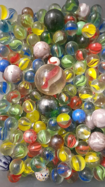 job lot vintage marbles approx 223