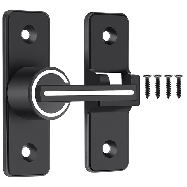 Luminous Barn Door Lock,Sliding Barn Door ,180 Degree Heavy Duty Gate 9261