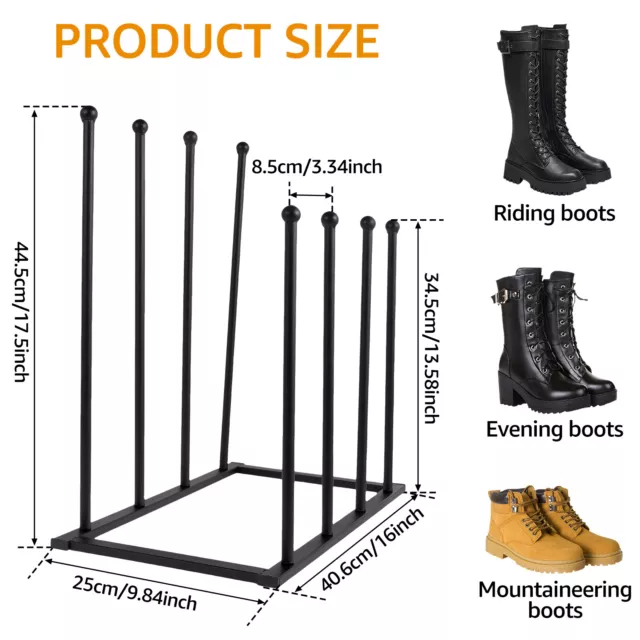 Boot Rack Free Standing Shoe Racks Metal Boot Rack Organizer Heavy Duty dkj