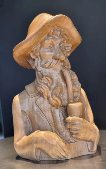 Alter Mann, Opa   15 cm ,Alte Holzfigur, Holz Geschnitzt  
