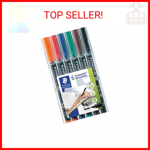 Staedtler Lumocolor Universal Pen, Broad Chisel, Felt Tip, Permanent Marker, Box