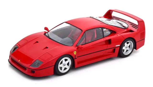 KK Scale 1/18 FERRARI F40 RED 1987 WITH RED SEATS Modèle