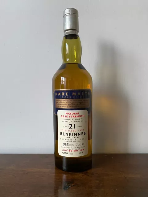 Benrinnes 1974 21 Ans Single Malt Scotch Whisky 60,4% 70Cl Ed.limitee N°1708