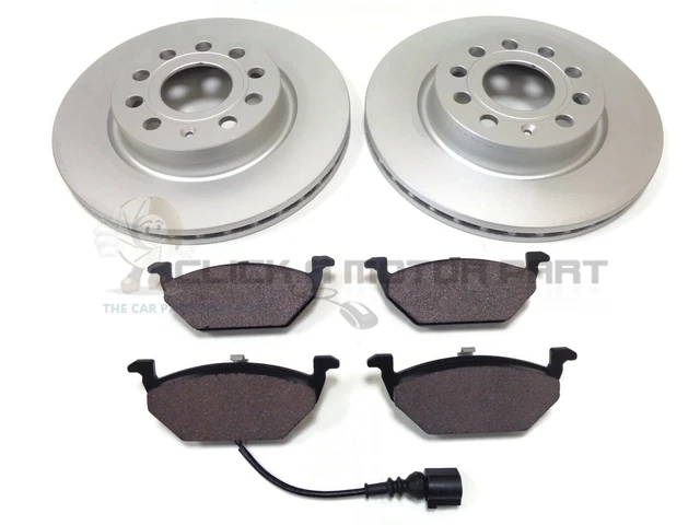 VW GOLF MK5 1.9 TDi SDi 2004-2009 FRONT 2 BRAKE DISCS & PADS SET CHECK SIZE