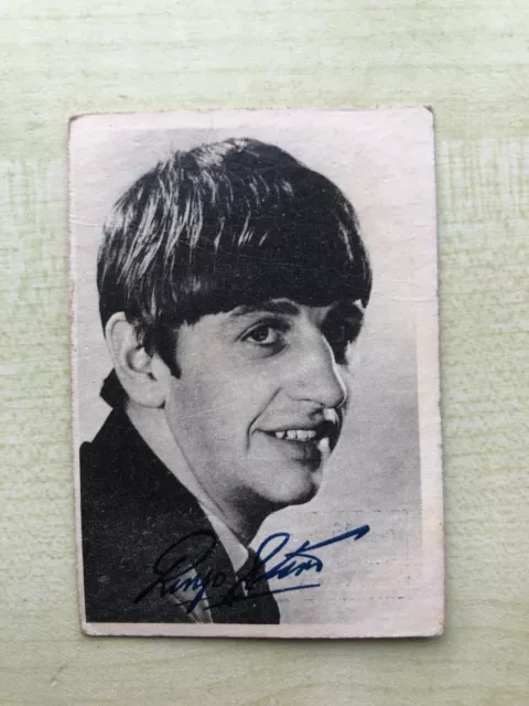 THE BEATLES A&B.C. Chewing Gum Trading Card 1st Series No.19 Ringo Starr