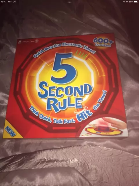 University Games 5 Second Rule Board Game - BOX-04475