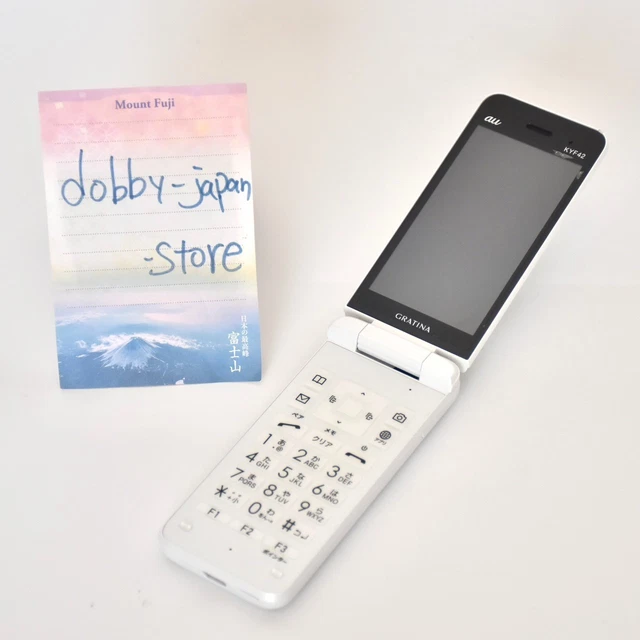 KYOCERA KYF42 GRATINA 4G WHITE WIFI Single SIM Android Flip Phone