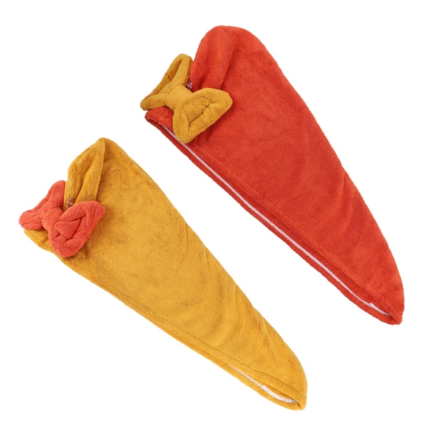2 Pcs Hair Fast Drying Towel Dry Hair Cap Hair Drying Towels Shower Head