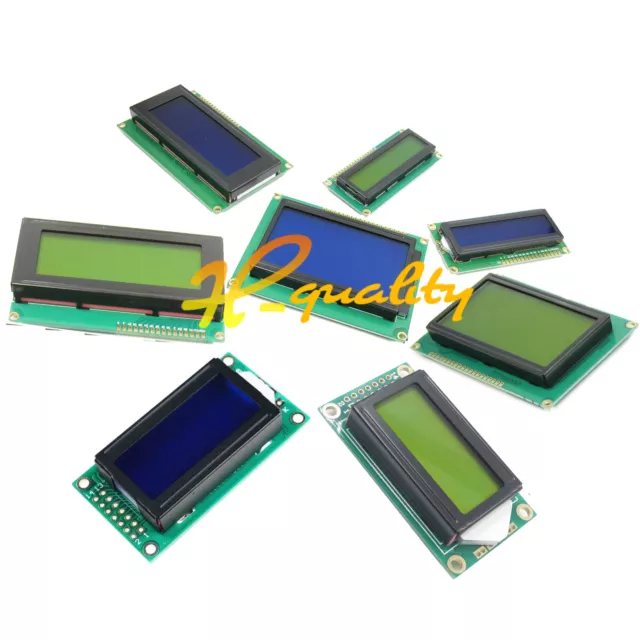 Character LCD Display Module 0802 1602 2004 12864 LCM blue blacklight