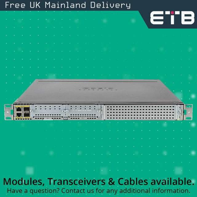 CISCO ISR4331/K9 ROUTER IP Base/Performance License Rack Ears Inc