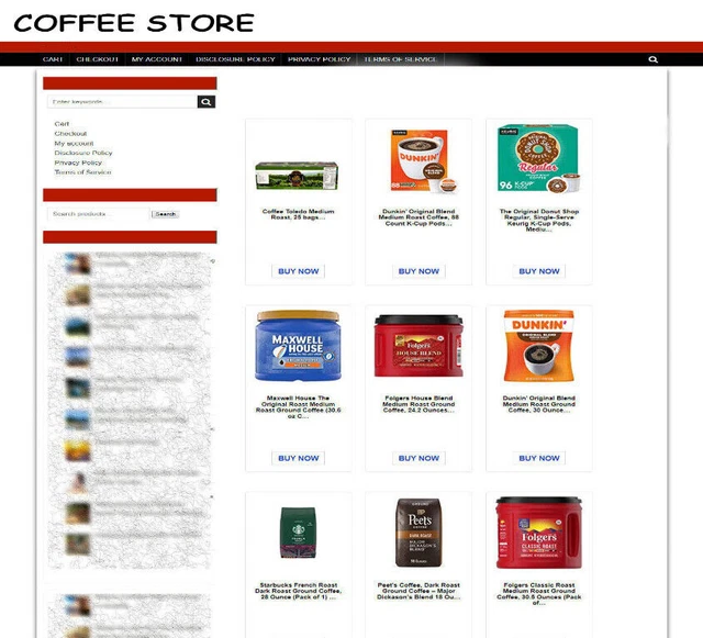 Caffè Affiliazione Sito Web - Ecommerce Negozio - Nuovo Dominio - Fully
