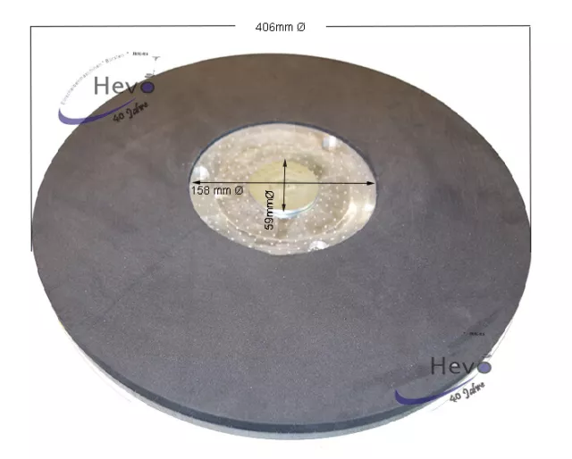 Dom-Schleifteller Moosgummi passend für Tennant 2120 - 406 mm Ø 3