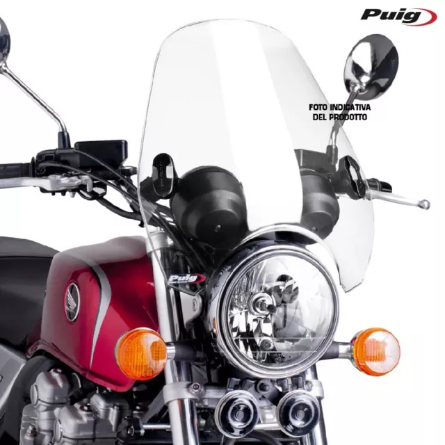 PARABREZZA CUSTOM II TRASPARENTE per Moto Guzzi 850 V7 STONE 2021-2024