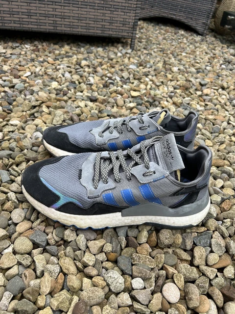 Adidas nite jogger grey blue online