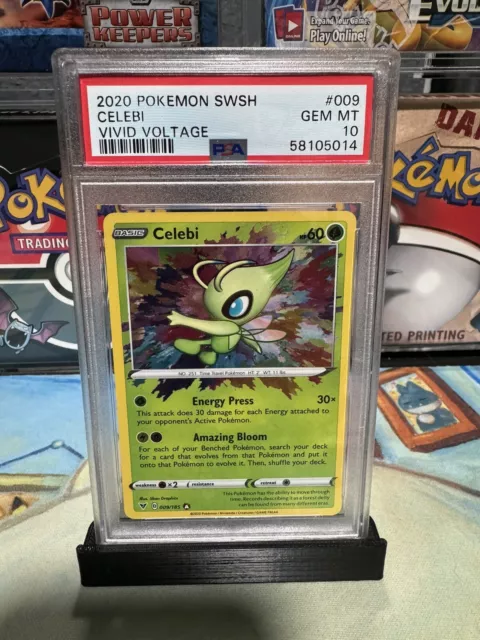 2020 Pokemon SWSH Vivid Voltage CELEBI #009 Amazing Rare PSA 10 Gem MT