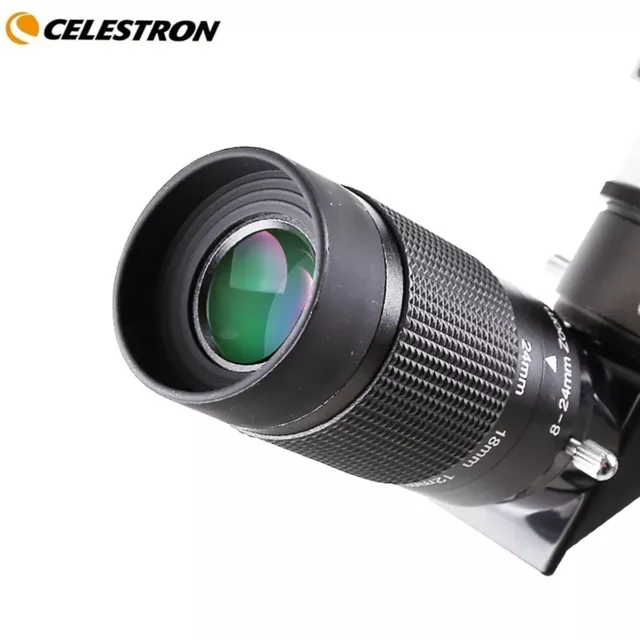 8-24mm Zoom Eyepiece 1.25" Focal Length Multi-Coated Xmas Gift Celestron 93230