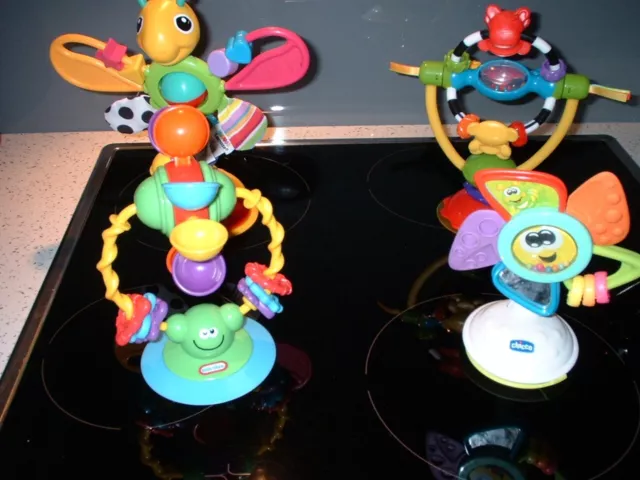 Highchair Suction Activity Toys X 4 Baby Boy/Girl - Lamaze Playgro Chicco  Exc