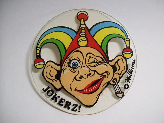 Jokerz Pinball Machine Promo Plastic Jester Clown Nice Drink Coaster Gift #1