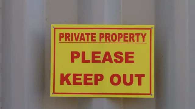 Private Property Please Keep Out Security Safety Warning A5 Sign/Sticker