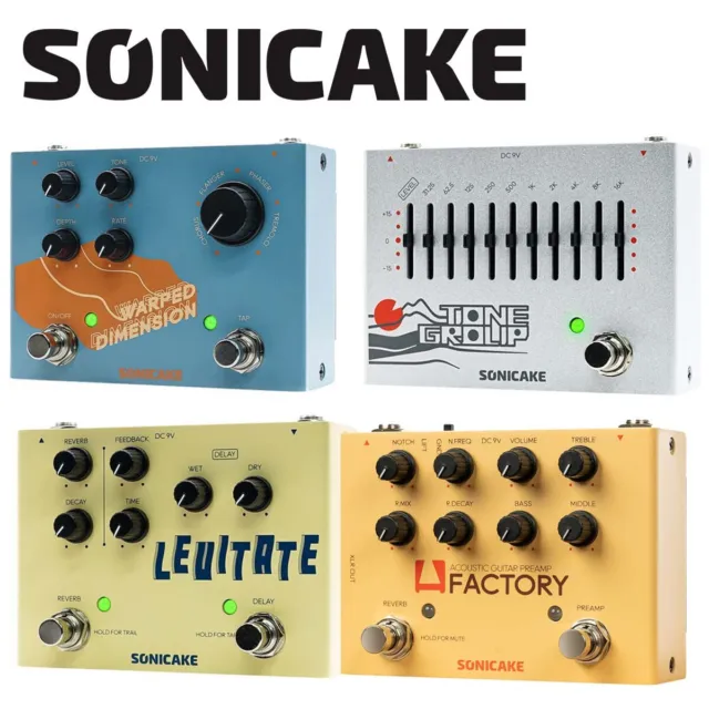 SONICAKE Tone Group/Warped Dimension/Levitate/A Factor Guitar Bass Effects Pedal