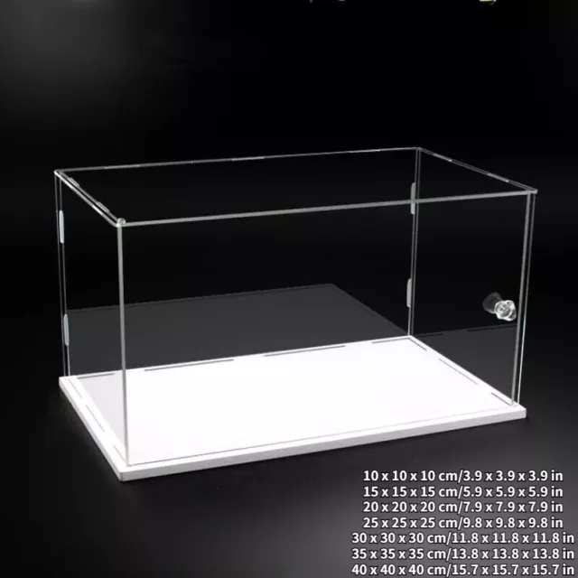 1PC Clear Acrylic Case Dustproof Box Model Toy Action Figure Showcase 10-40CM