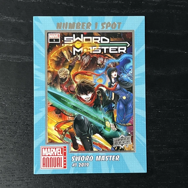 2020-21 Upper Deck Marvel Annual Sword Master Number 1 Spot Insert N1S-4