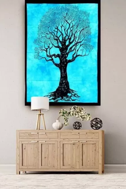 Tapiz bohemio para colgar en la pared, árbol seco indio, decoración del...