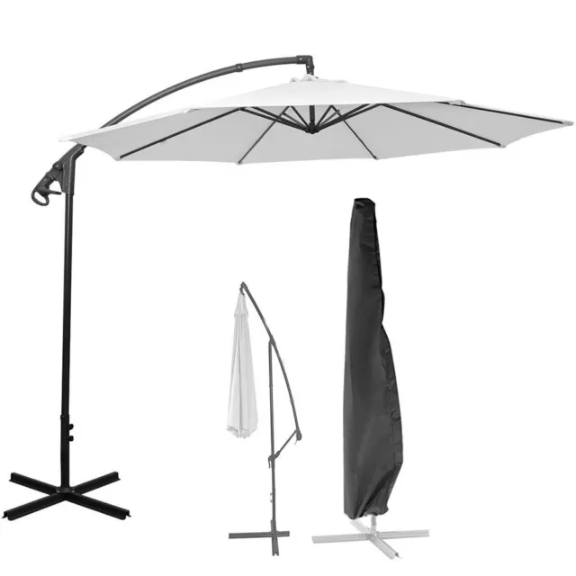 Housse de parapluie parasol banane imperméable cantilever extérieur jardin patio bouclier 2