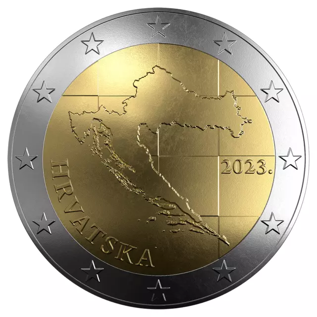 Croacia 2023: Moneda Anual De 2 Euros  (No Conmemorativa). Sin Circular