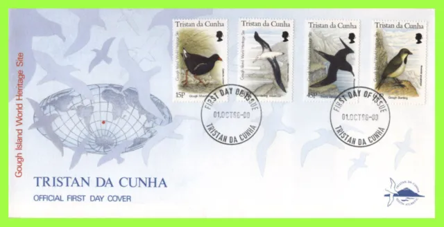 Tristan Da Cunha 1996 Gough Island Birds set First Day Cover