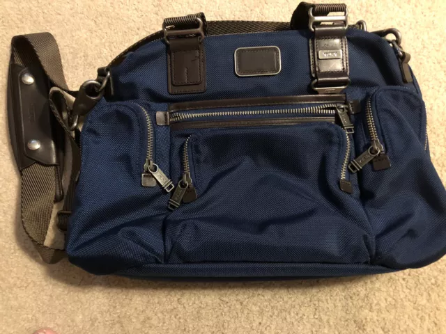 TUMI 22619BTH Alpha BRAVO Brooks Slim Brief Navy
