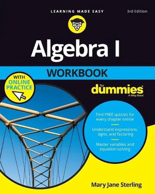 Algebra I Workbook For Dummies by Mary Jane Sterling (English) Paperback Book