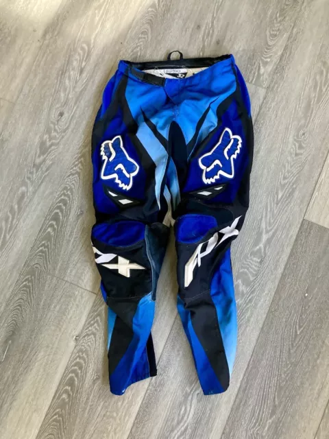 Fox Racing Pants Blue Adult Size 32 Motocross BMX ATV 180 Men’s