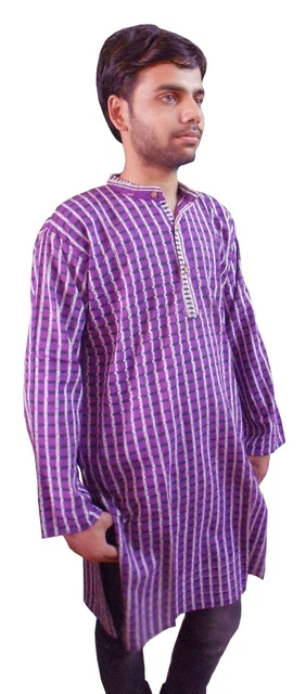 Men Kurta Indian Full Sleeve Long Casual Wear Yoga Top Summer cotton Kurta wear
