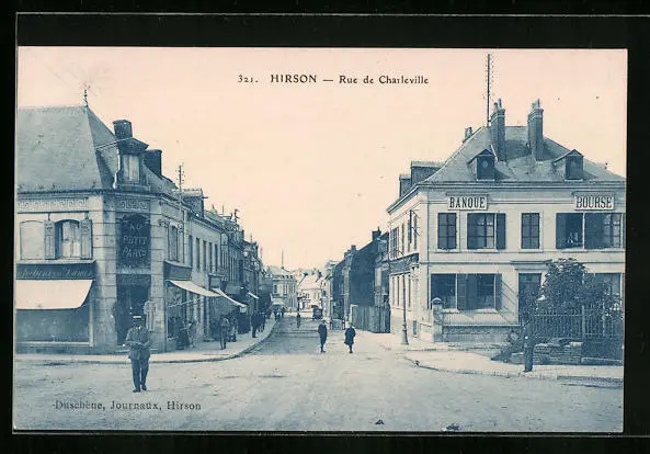 CPA Hirson, Rue de Charleville