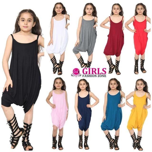 Tute estive senza maniche per ragazze colori chiari con spalline con spalline