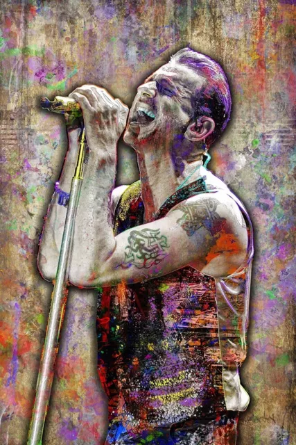 DEPECHE MODE Dave Gahan 20x30in Pop Art Depeche Mode's Gahan Tribute Print