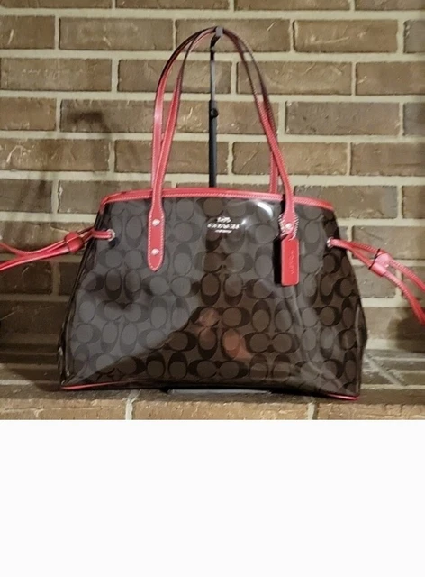 Coach drawstring carryall sales in signature canvas