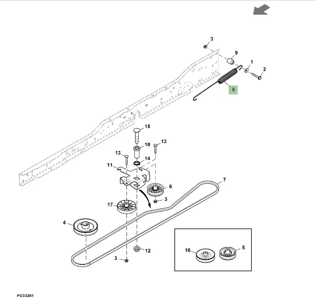 John deere x350 2025 parts