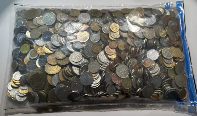 Münzen Top Länder 6 Kilogramm Kiloware meist Exoten Lot - 6 Kilo Coins (#440)