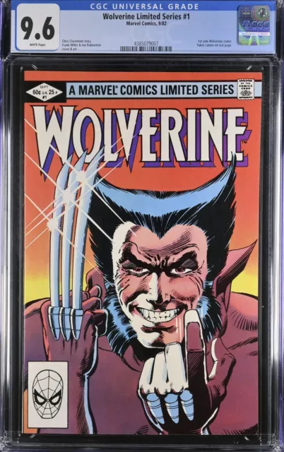 Wolverine Limited Series #1 CGC 9.6 NM+WP  Marvel 1982 Frank Miller White Pages