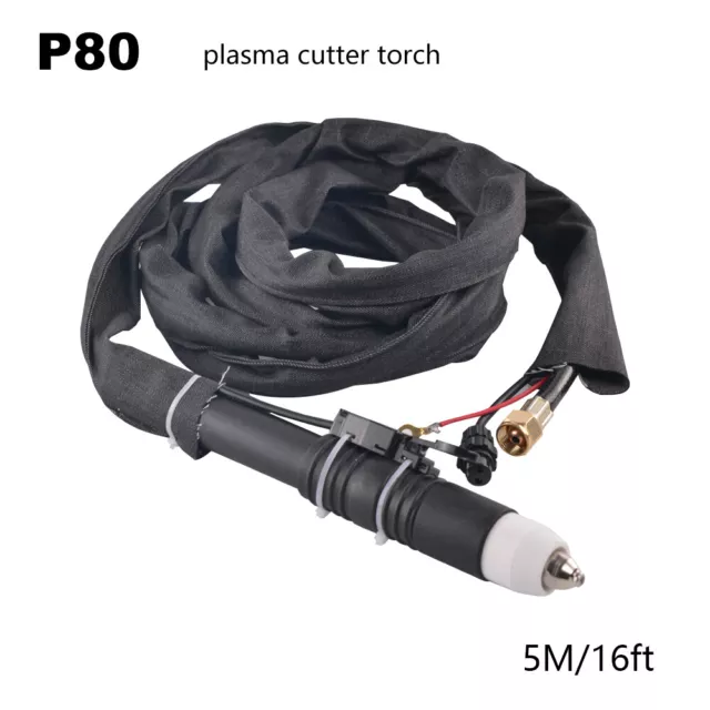 P-80 Air Plasma Cutting Cutter Torch Complete 16 Feet & 5M Cable High Quality