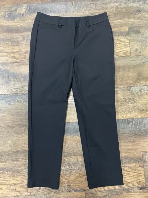 WHBM White House Black Market The Slim Ankle Pants Black Womens Size 2 Short