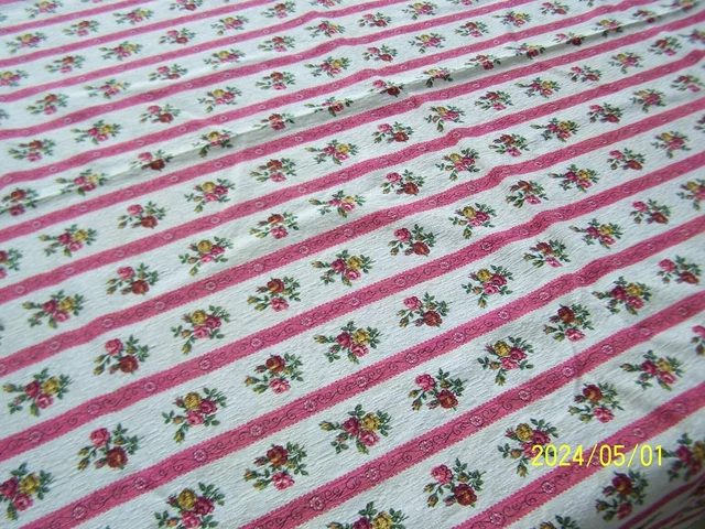 Coupon De Tissu Coton Quadrillé Bordeaux Et Blanc - Dimensions 80 X 240 Cm - Neuf, Idéal Pour Couture