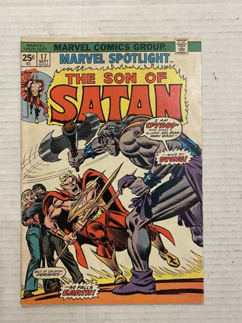 Marvel Spotlight #17 Son of Satan Hellstrom Katherine Reynolds 1st Spyros