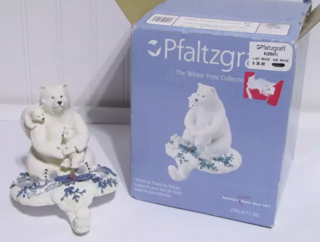 Pfaltzgraff Winter Frost  Stocking Holder  NIB