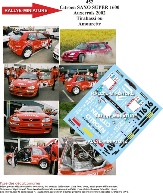 DECALS 1/43 FIAT Uno Rayneri Rallye Monte Carlo 1986 Wrc Rally