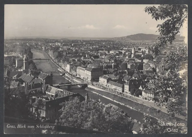 AK - Graz, Blick vom Schloßberg - Sketh-Foto (Stmk)