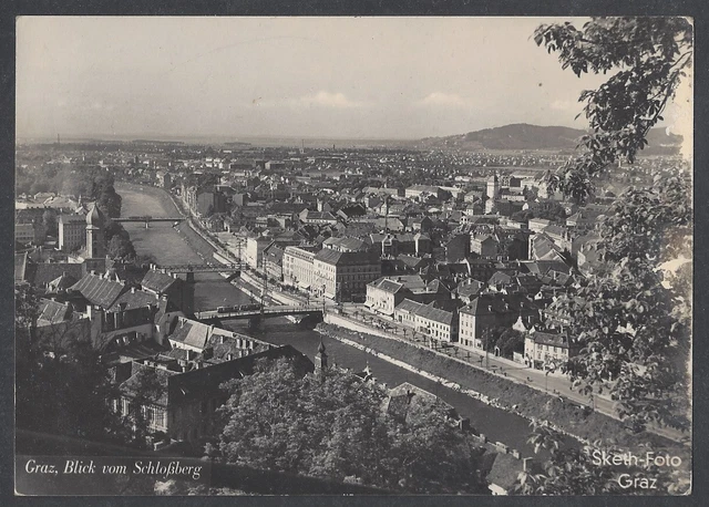 AK - Graz, Blick vom Schloßberg - Sketh-Foto (Stmk)